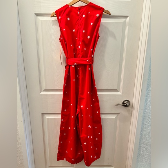 Ban.Do Red Daisy Wide Leg Jumpsuit - Picture 3 of 14